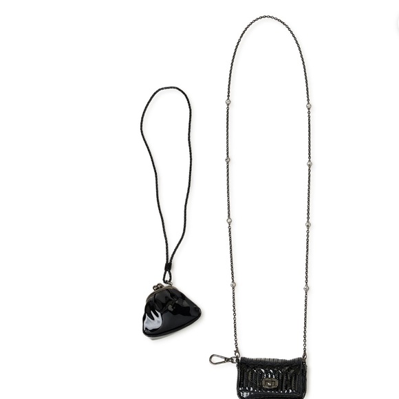 NWT No Boundaries Black Micro Mini Crossbody Handbag and Kisslock - Picture 4 of 5